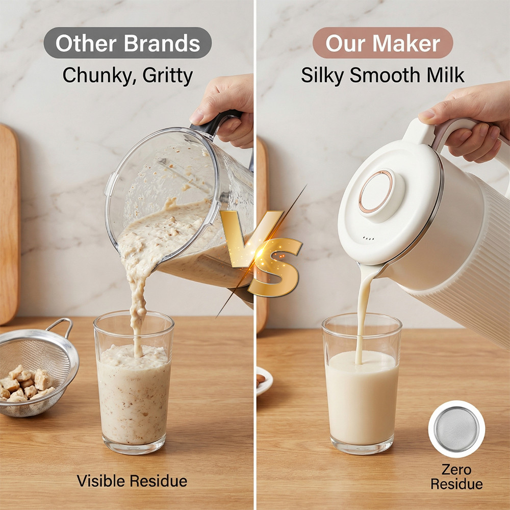 Nut Milk Maker Machine Stainless Steel Blender 800ML Automatic Soy Milk Maker