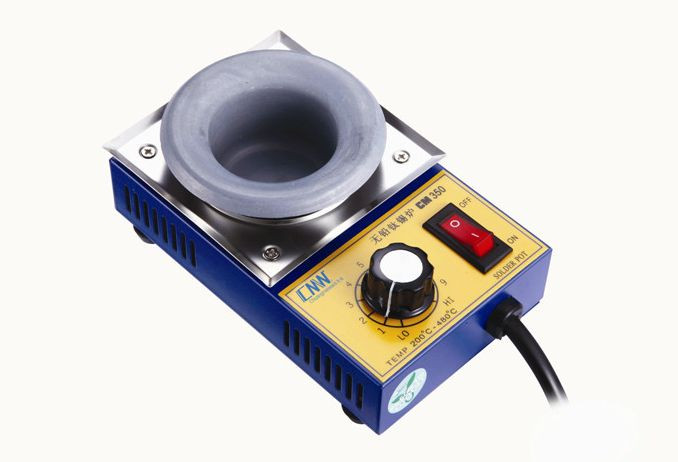 Solder Pot Bath CM350 150W Lead-Free Titanium Alloy Round Soldering Irons 50mm