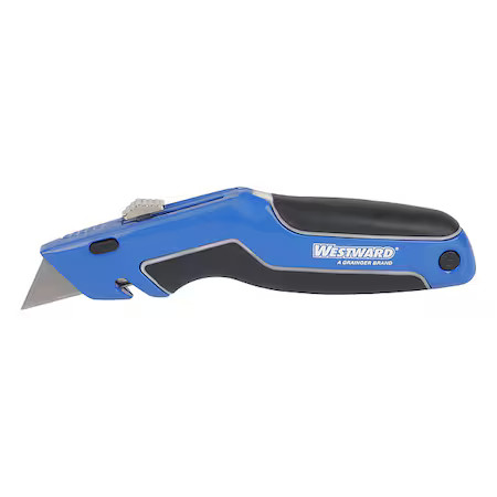 Westward 31Xn02 Utility Knife Utility, 6 1/2 In L