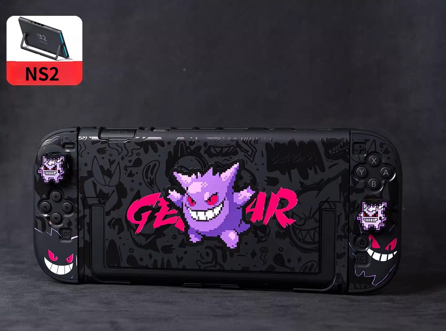 Nintendo Switch 2 NS2 OLED Pokémon Gengar Detachable Protective Case Accessories