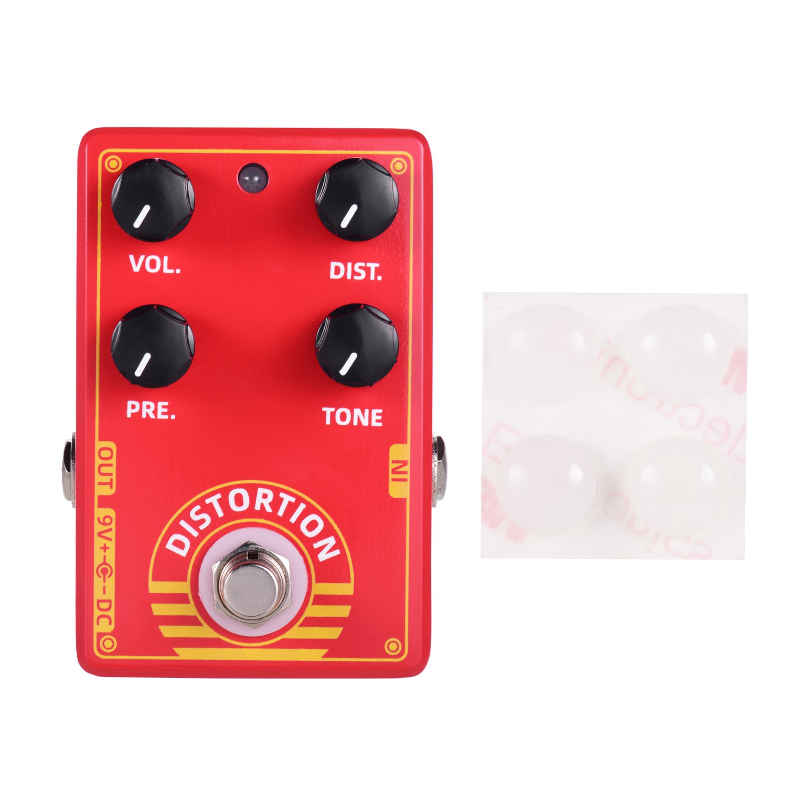 Dolamo D-9 Distortion Guitar Effect Pedal With Presence Distortion Volume Tone