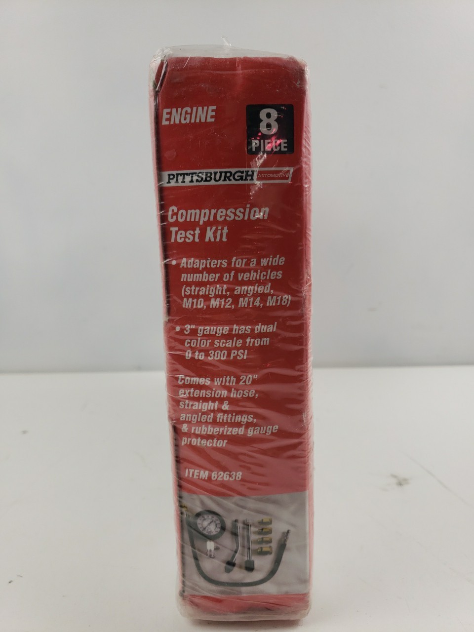 Pittsburgh Automotive 8pc Compression Test Kit 62638