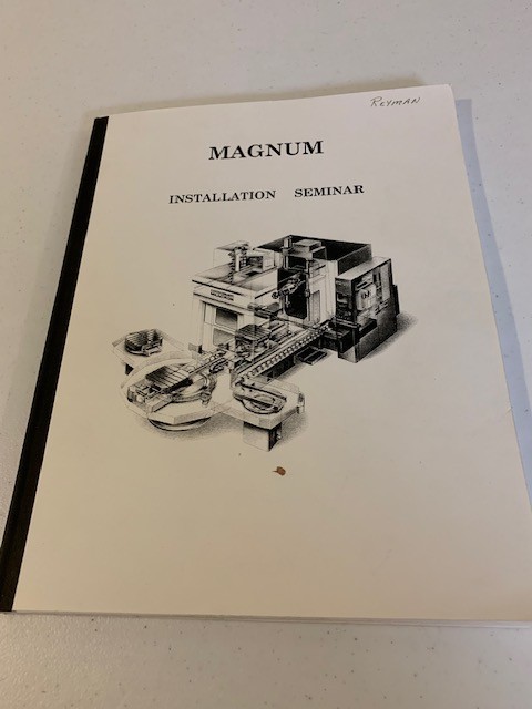 Cincinnati Milacron Magnum Installation Seminar Manuals Control Panel