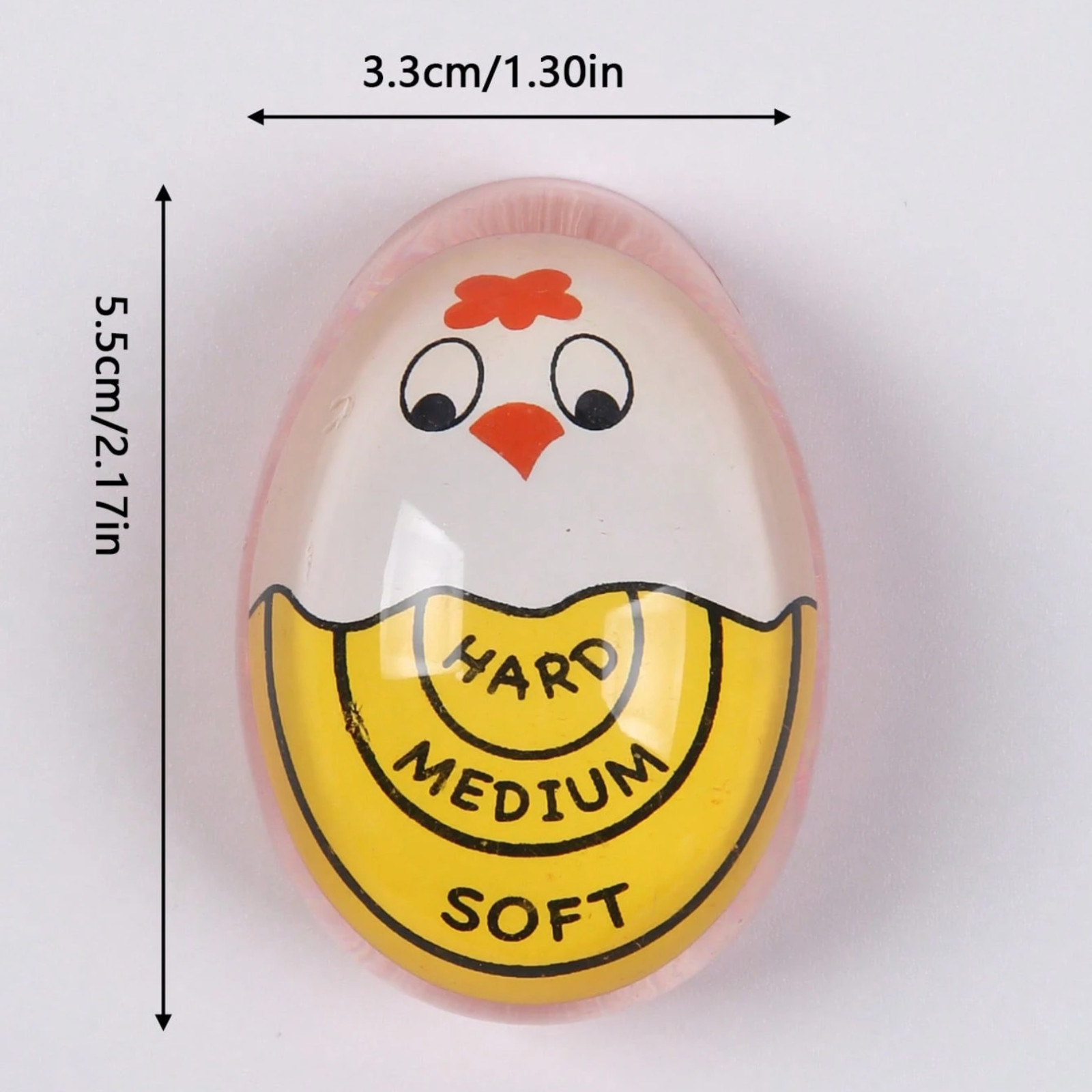 1x Color Changing Egg Timer – Accurately Measure Hard And Soft Boiled Eggs Cook