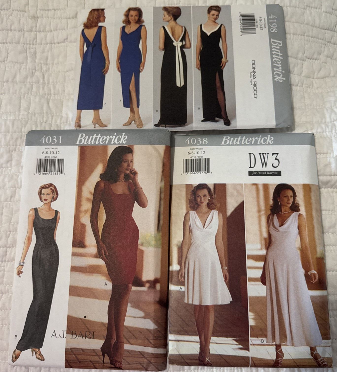 Vintage 1994 Butterick Designer Gowns CHOICE~ UNCUT~