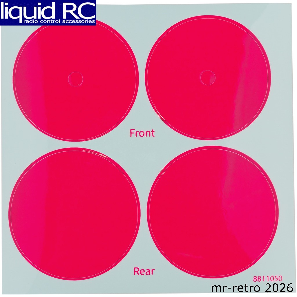 Associated 6793 RC10 91 Stealth Car Pink Wheel Dot Decals