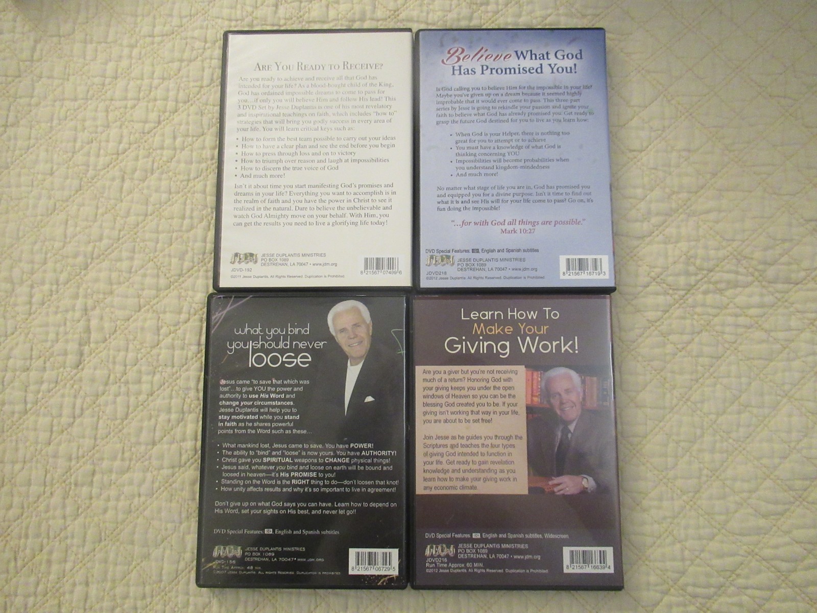 Jesse Duplantis Sermon DVD 4-Set (8 Discs)