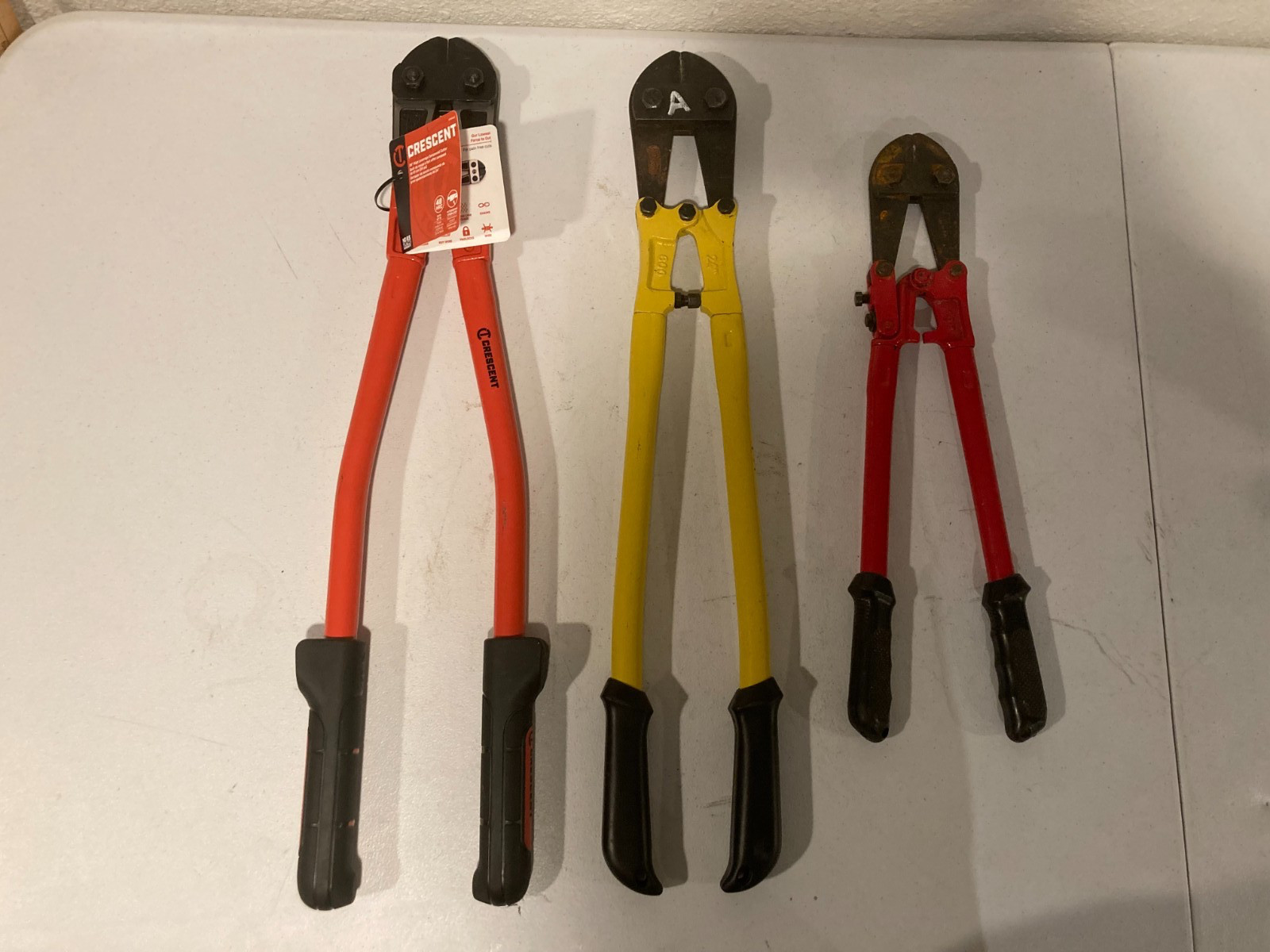 Lot of 3 Crescent High Leverage Compound Action Bolt Cutter