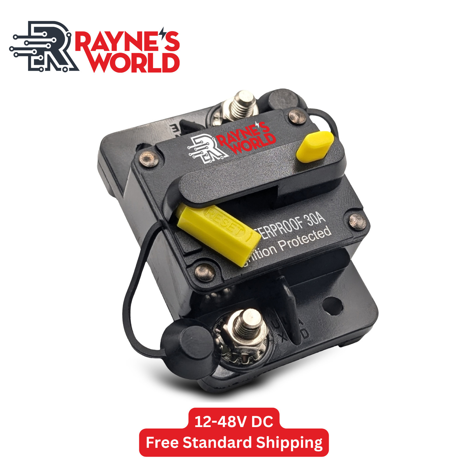 30A-300A Amp Waterproof Circuit Breaker Auto/Marine/Solar 12-48V DC Manual Reset