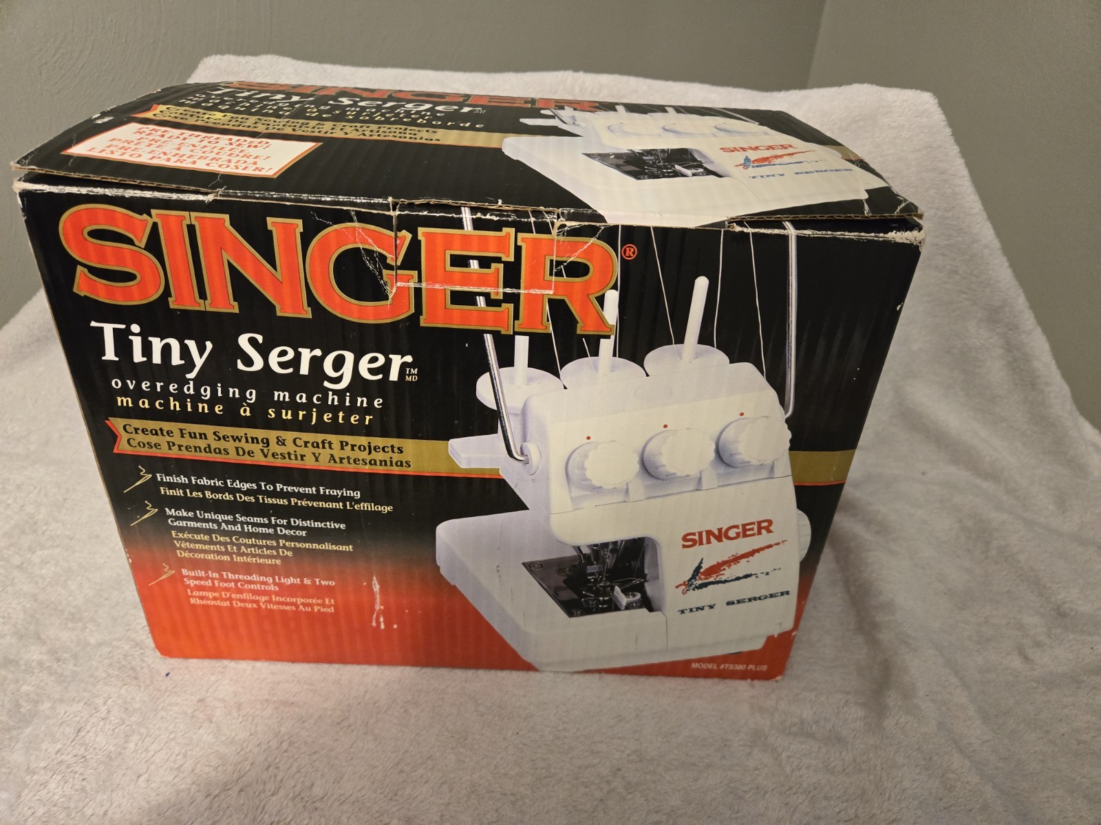 Singer Tiny Serger Model #TS380 PLUS NEW Open Box