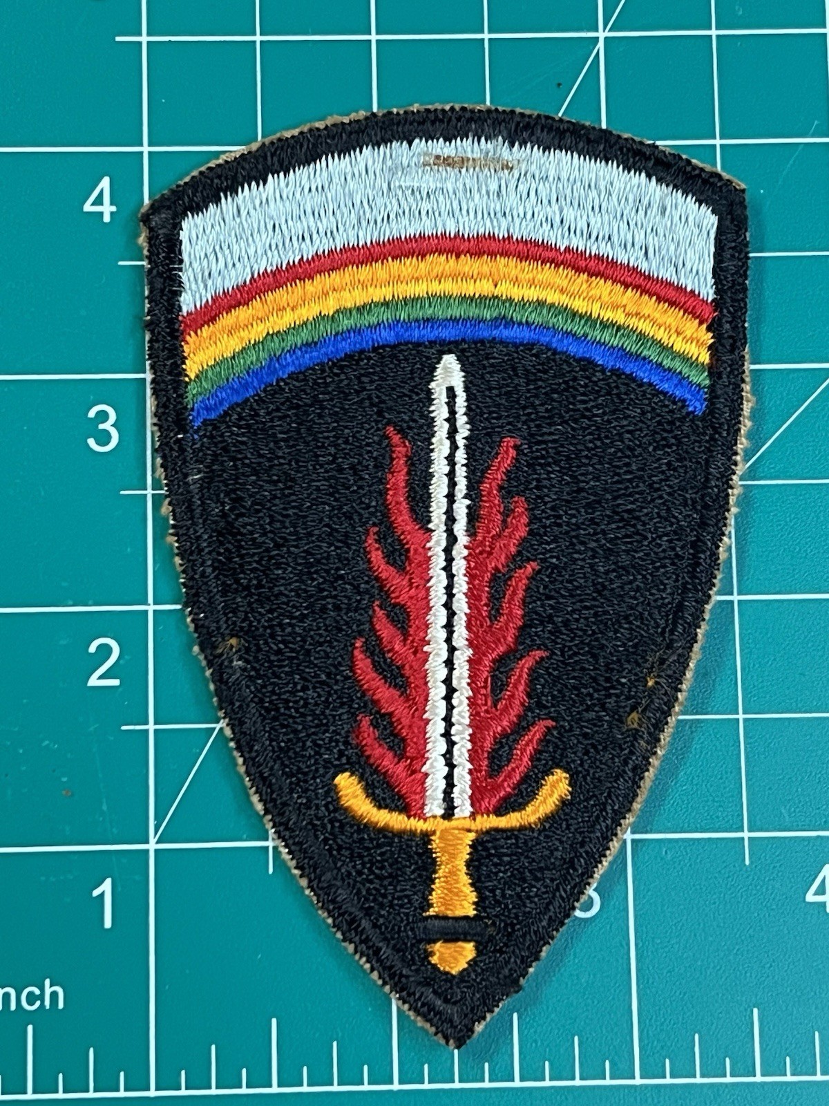 WWII SHAEF Black Patch 4 Inch
