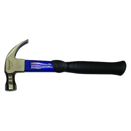 Westward 4Yr57 Claw Hammer, 16 Oz, Smooth, Fiberglass