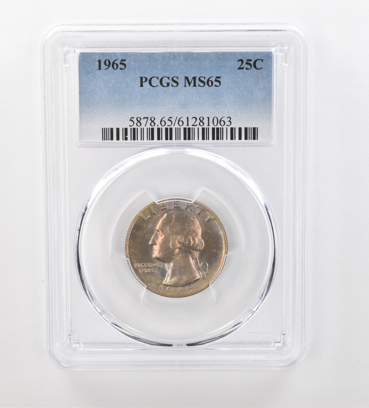 1965 Washington Quarter MS65 PCGS Beautiful Tone *0945