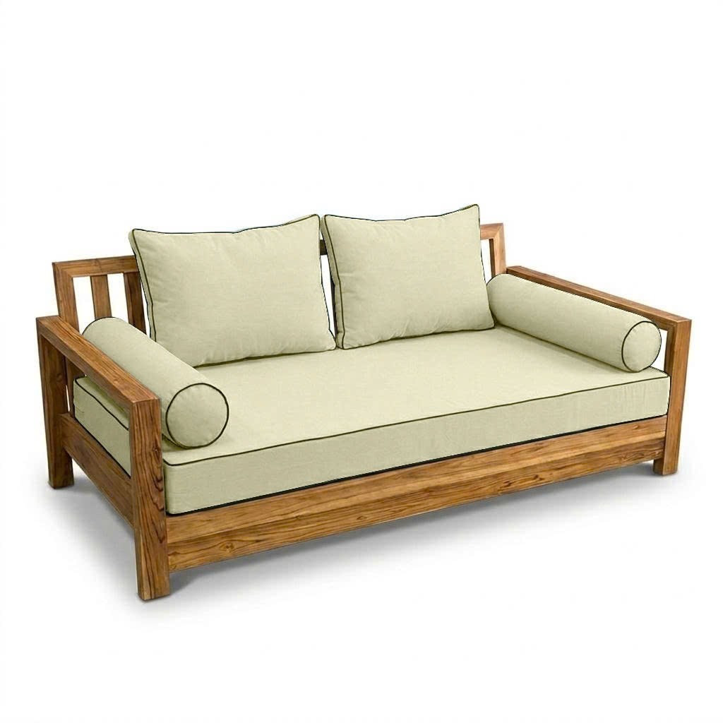 COVER ONLY STYLE 1 Mattress Pillow Daybed Porch Swing Contrast Trim Full AD005