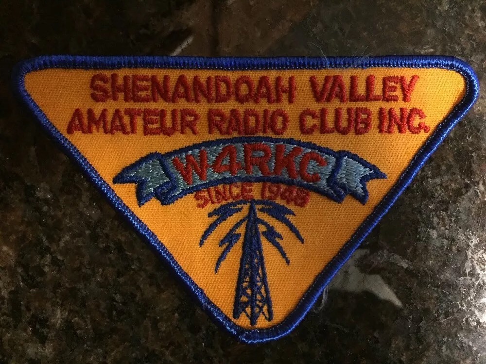 Shenandoah Valley Amateur Radio Club W4RKC Patch - 5"x3" Pennsylvania