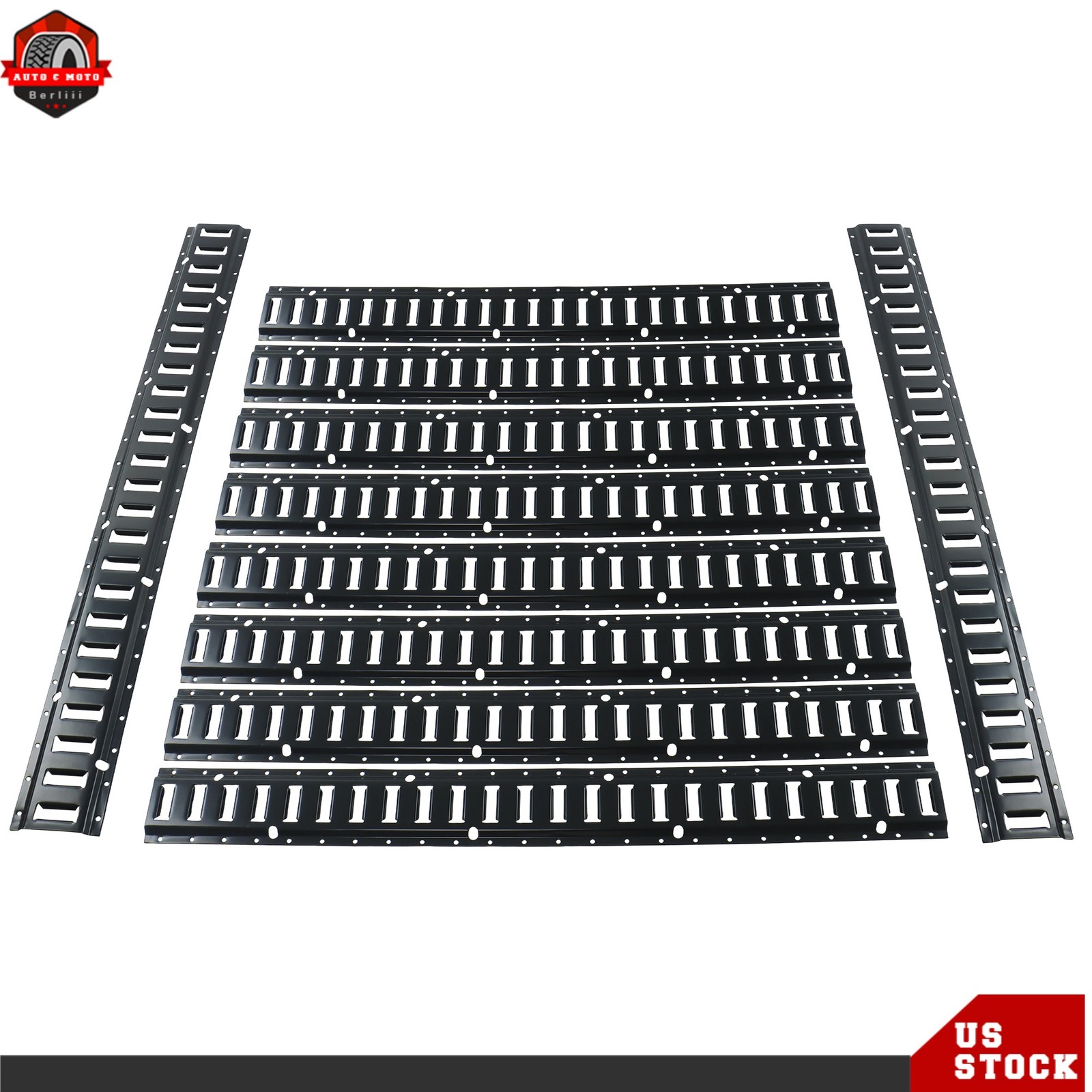 4' E Track Tie Down Rail Kit For Trucks 10 Pack Steel Powder Coated Secure Carg