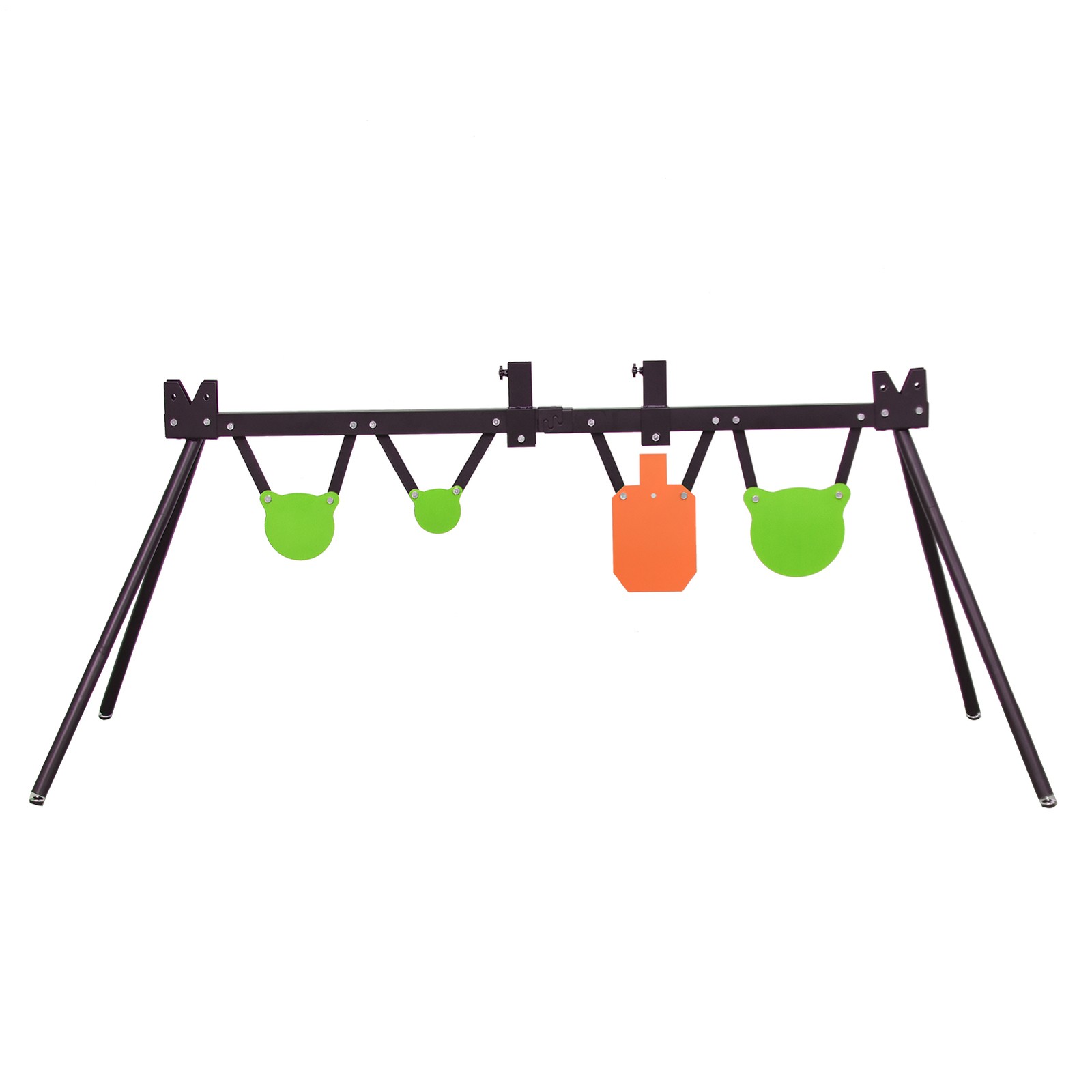 AR500 Steel Shooting Target Stand System(Stand,Chains&4"6"8" Gong+7"x12" Torso)