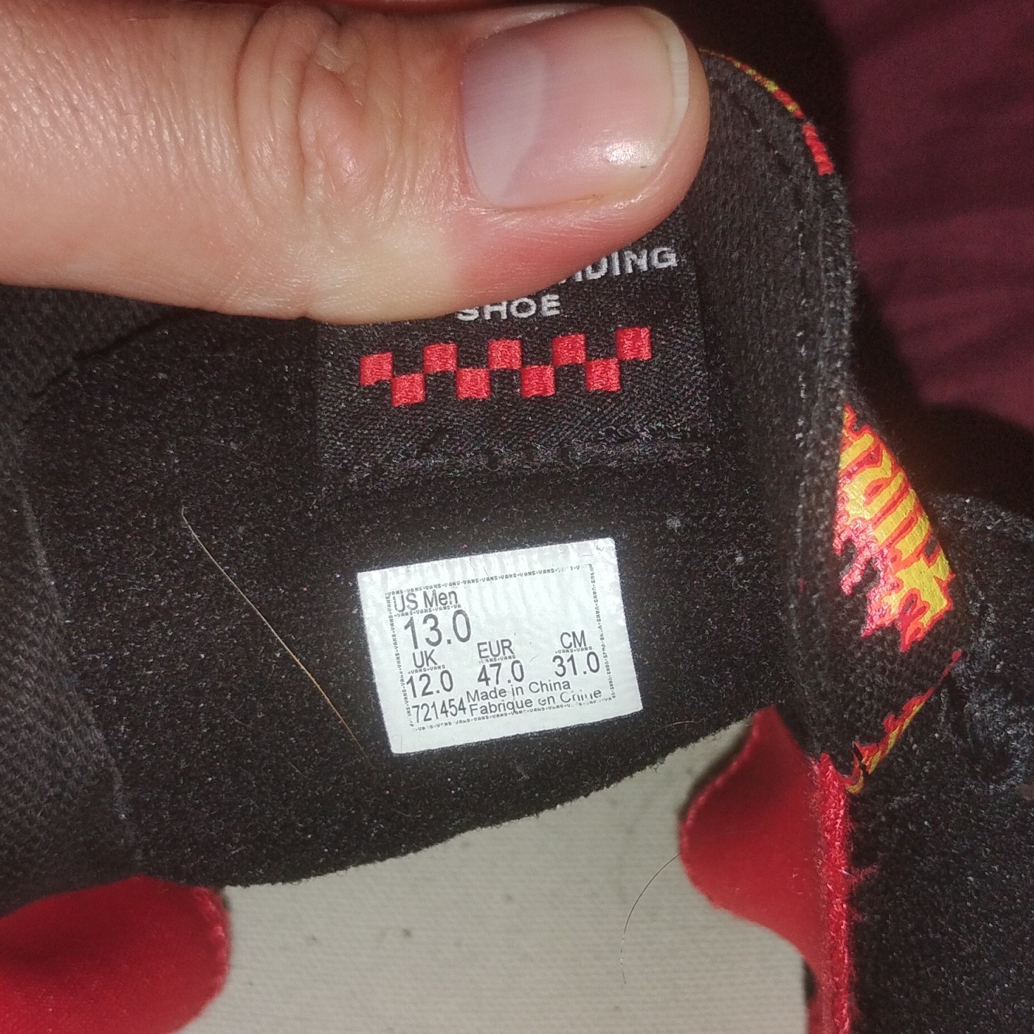 VANS size 13