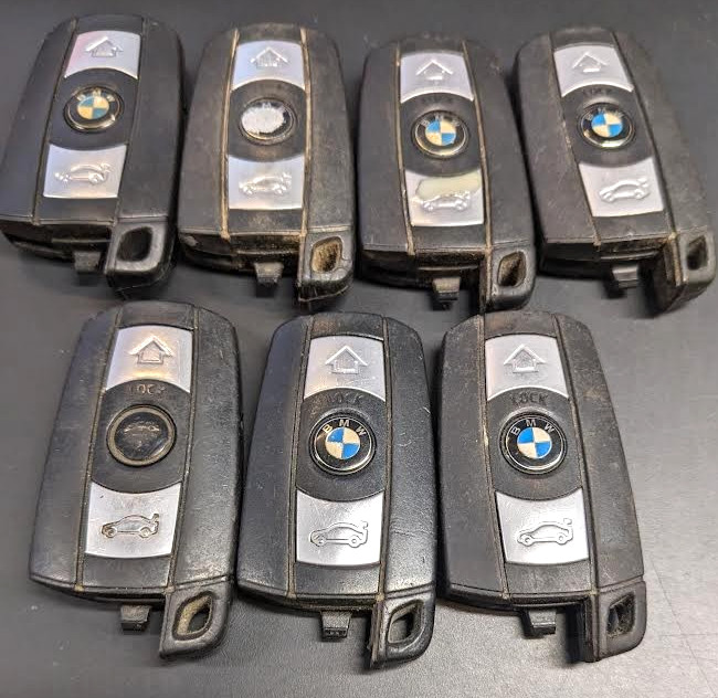 LOT OF 7 OEM BMW SMART KEY FOB REMOTES KR55WK49127 3 BUTTONS