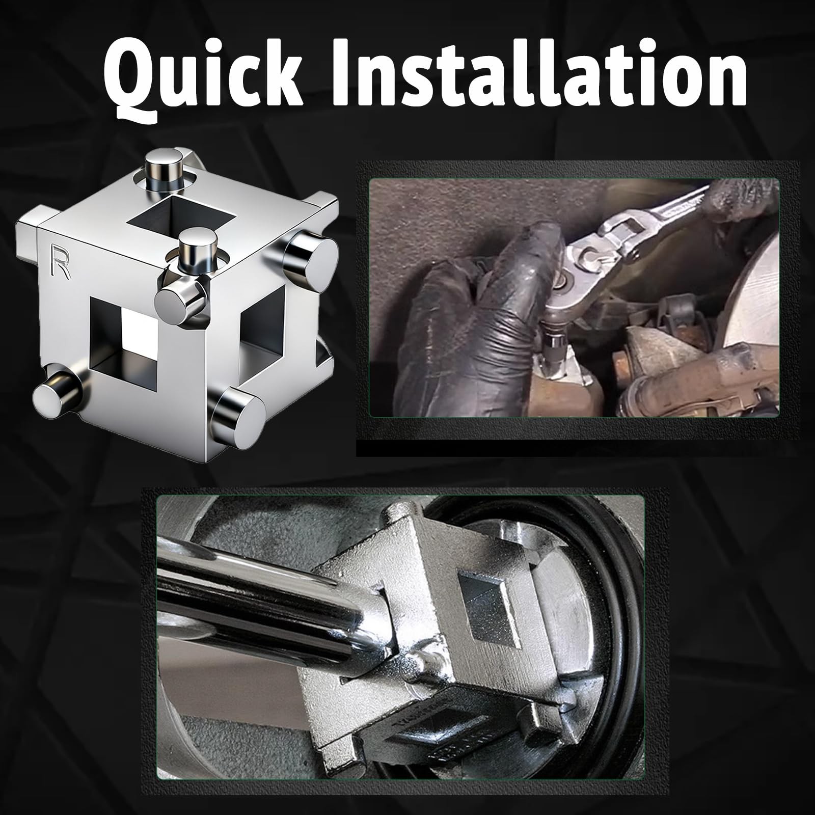 RXALASKA Cube Brake Caliper Compression Tool, Rear Disc Piston Tool...