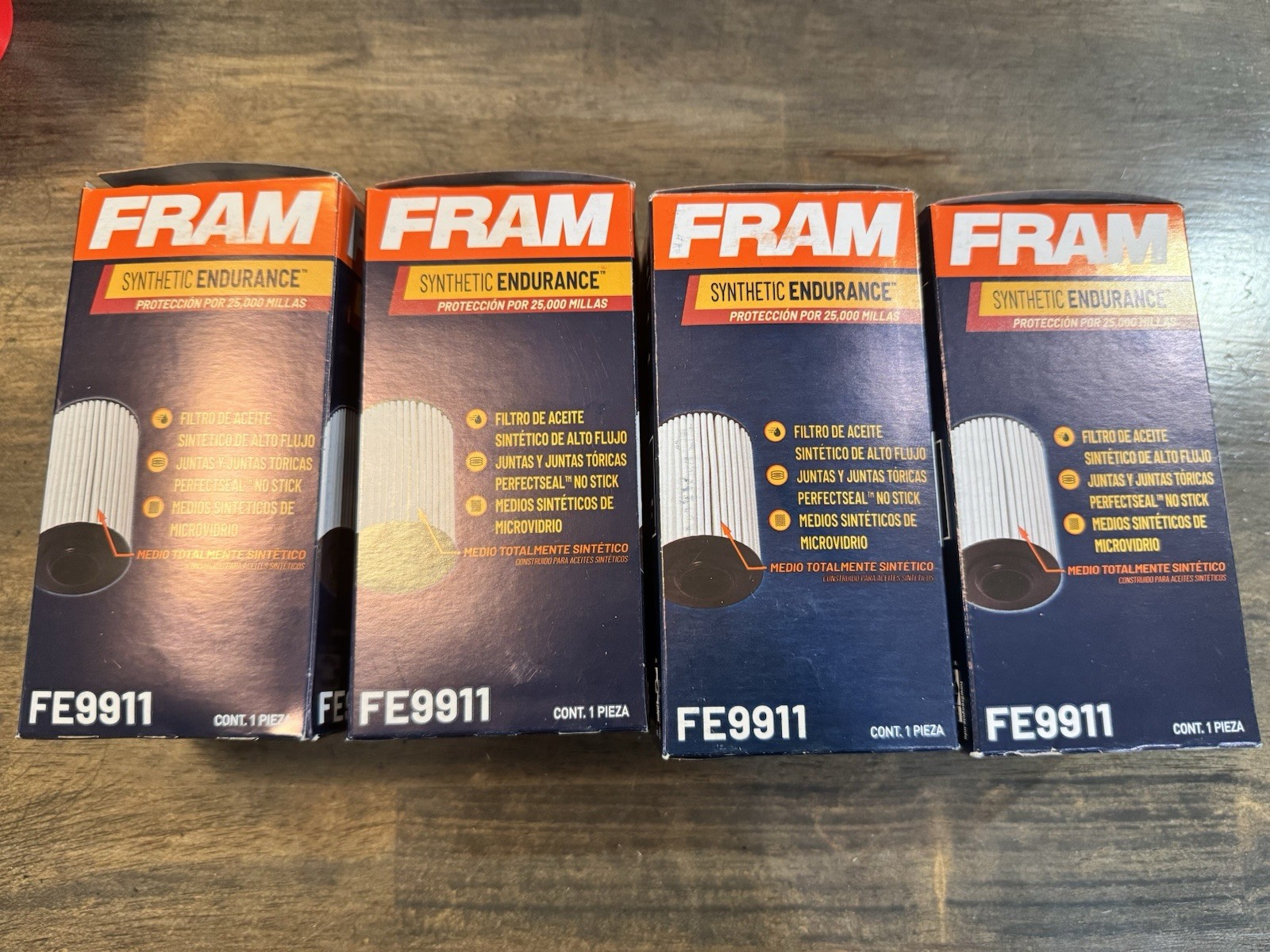 Lot Of 4 FRAM FE9911 Synthetic Endurance Oil Filter New W/ Gasket And O-ring