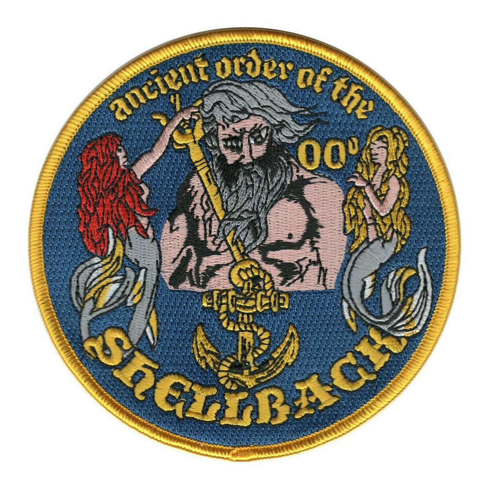 US Navy Crossing Of The Equator Shellback Ancient Order King Neptune Patch Iron