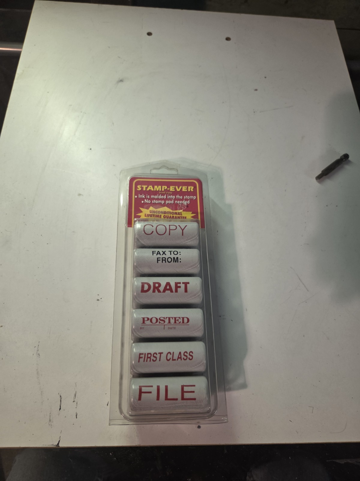 Stamp-Ever 6 Pack Stamp Office Pre Inking Sign Message Made In USA NEW