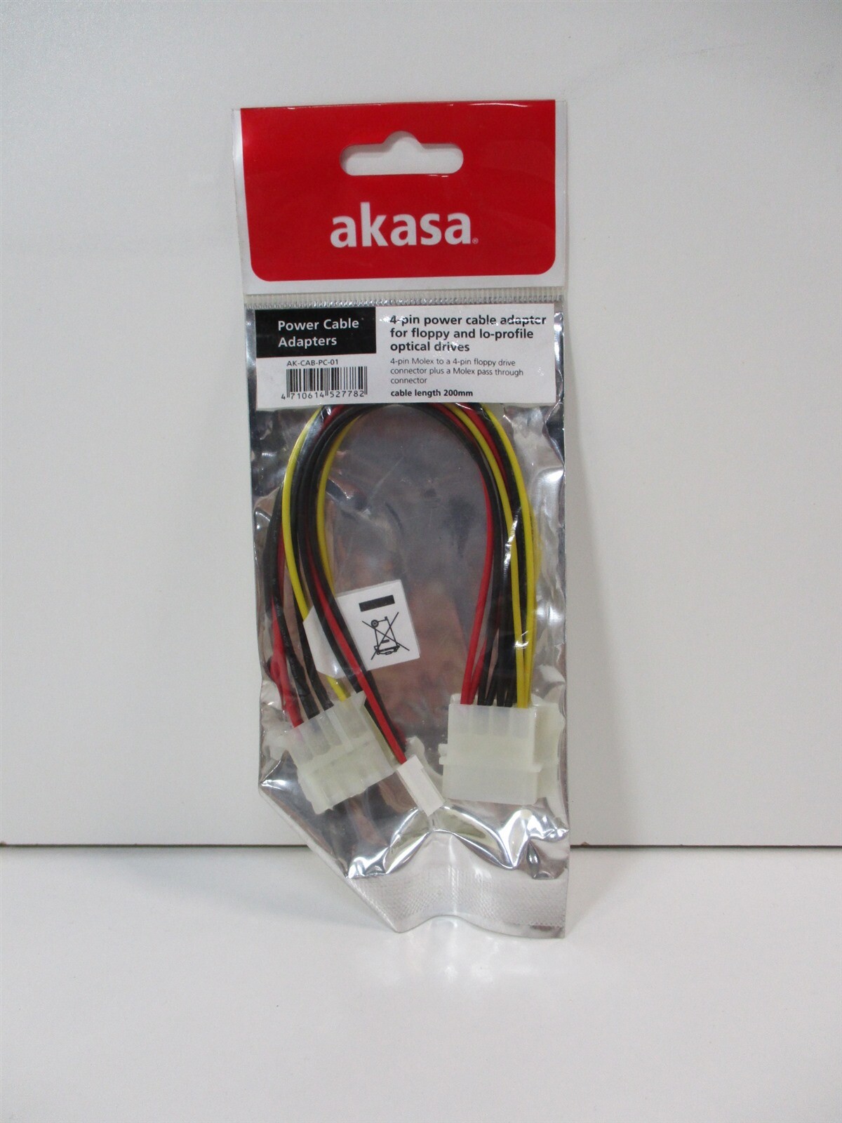 Akasa (AK-CAB-PC-01) 4-pin Power Cable Adapter for Lo-Profile Optical Drives
