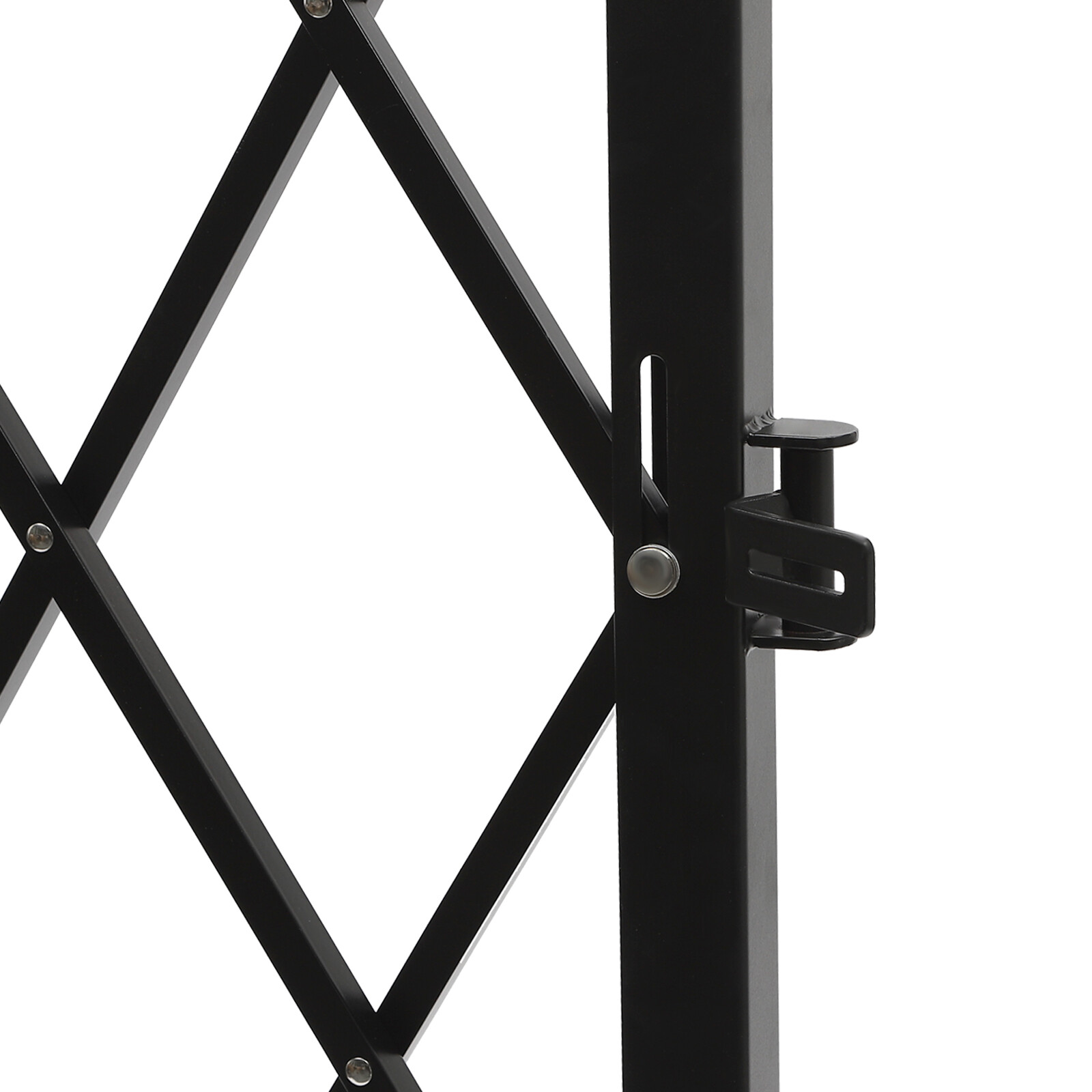 Single Folding Security Gate Rolling Barricade Gate Accordion Security Gate
