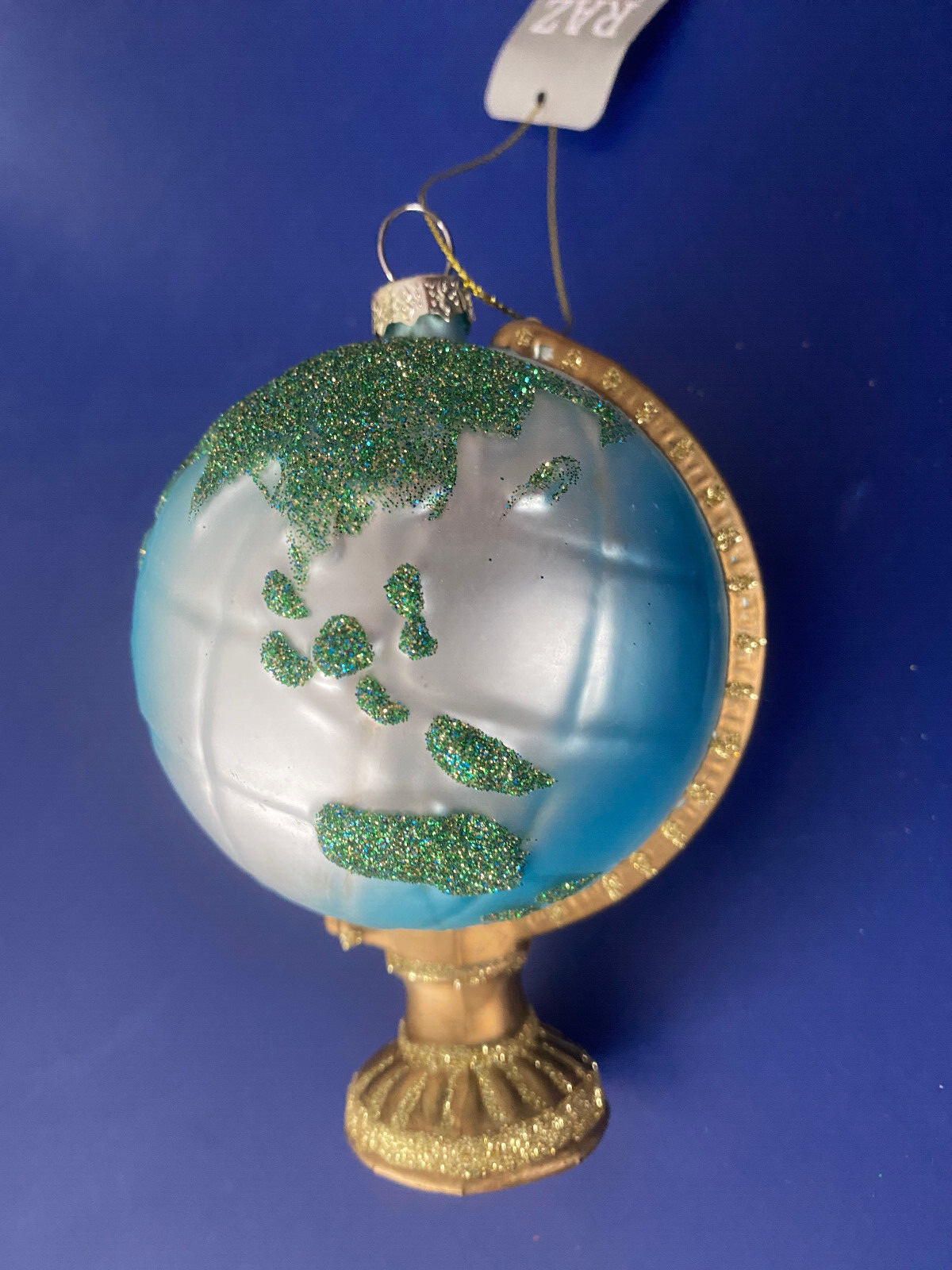 New World Globe Glass Ornament