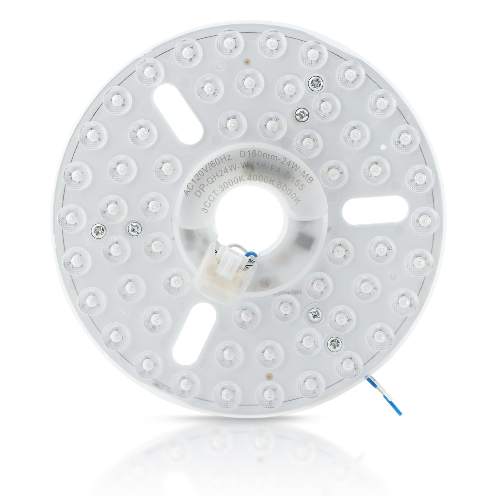 HKZTUY Ceiling Fan LED Light Replacement Panel, 24W 6.3 in, 6.29 inch, White