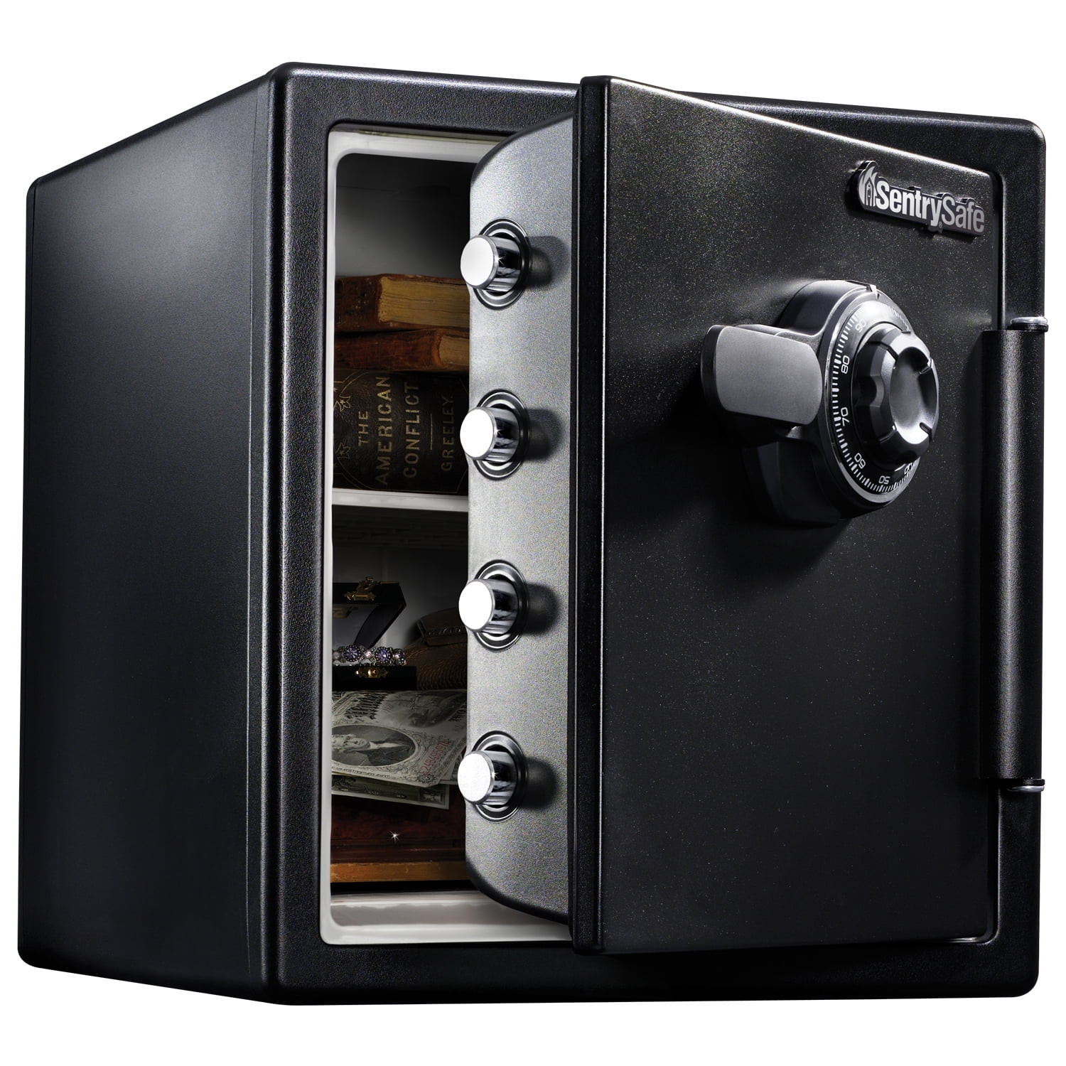 SentrySafe Fireproof Waterproof Steel Home Safe Dial Combination Lock 1.23 Cu Ft
