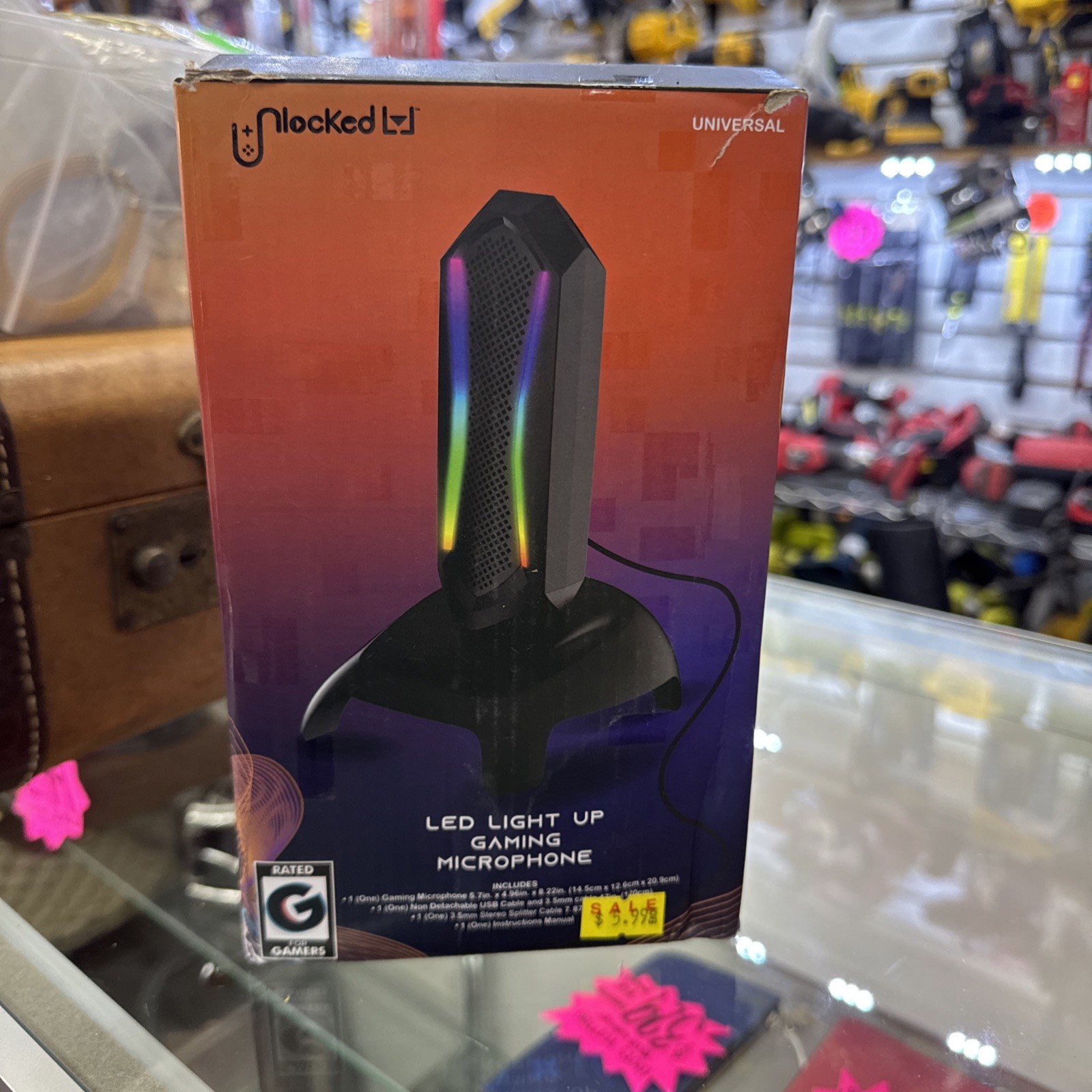 LED Light Up Gaming Microphone by Unlocked