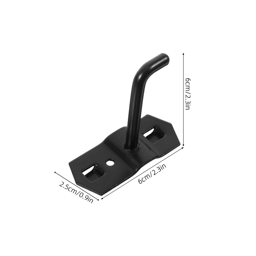 10Pcs Adjustable Black Iron Pegboard Wall Display Hooks for Shelving