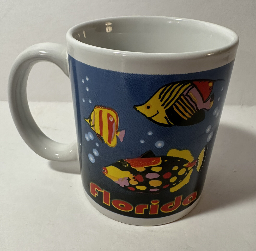 FLORIDA Coffee Mug, Fish Design (Great Condition)