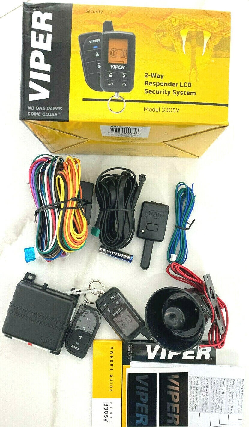 Viper 3305V 2-Way Responder LCD Remote Keyless Entry Car Security Alarm System