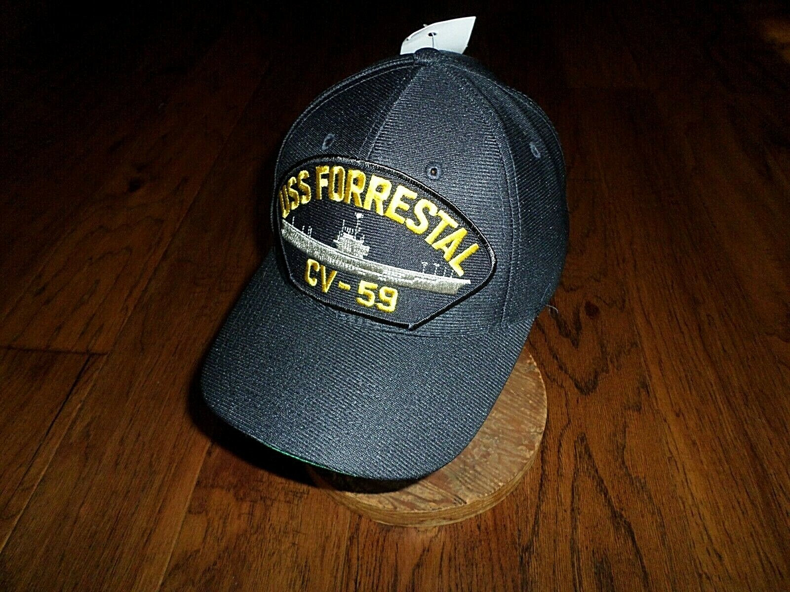 USS FORRESTAL CV-59 NAVY SHIP HAT U.S MILITARY OFFICIAL BALL CAP U.S.A MADE