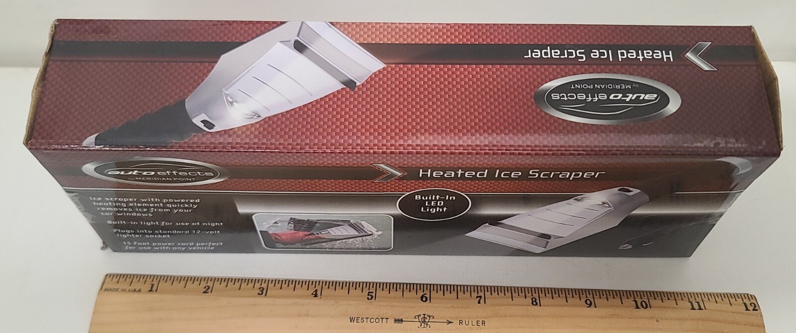 Heated Ice Scraper Car Window Heating Element with LED Night Light Auto Effects