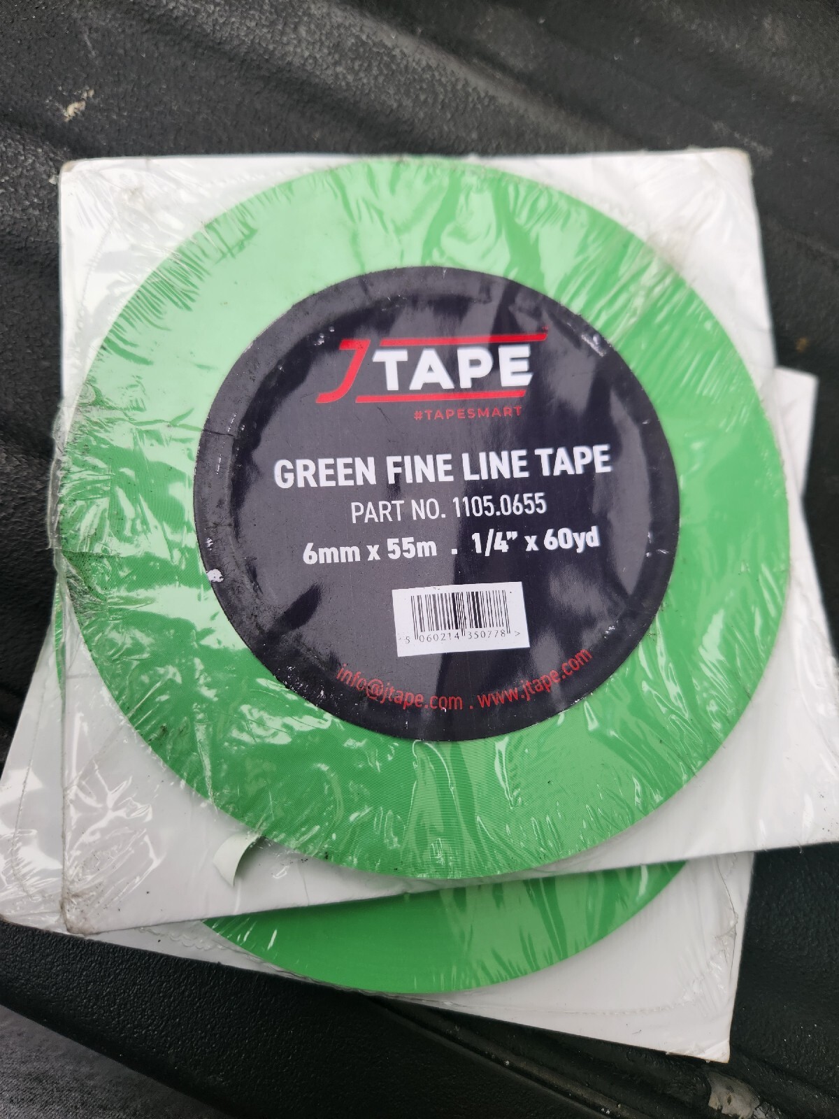 JTape Green Line Fine Line Tape 6mm x 55m Straight