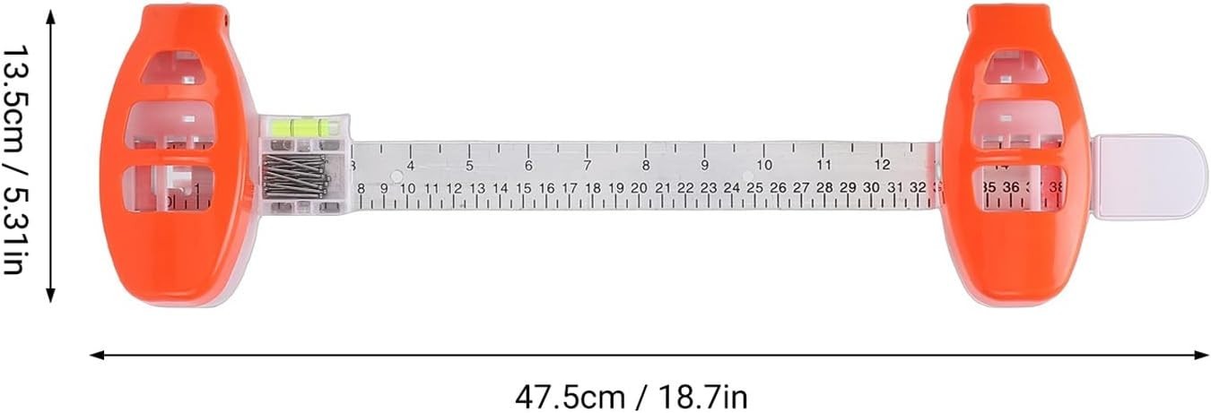 Picture Hanging Level Tool – Frame Hook Marker w/ Built-In Bubble Level ABS