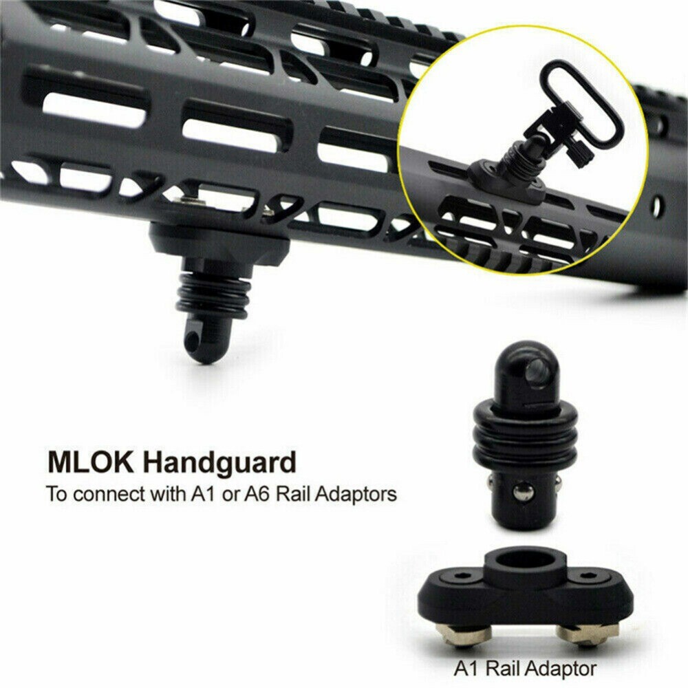 2Pcs Multi-Function QD Adapter Stud Rotating Sling for Swivel Mount Quick Detach