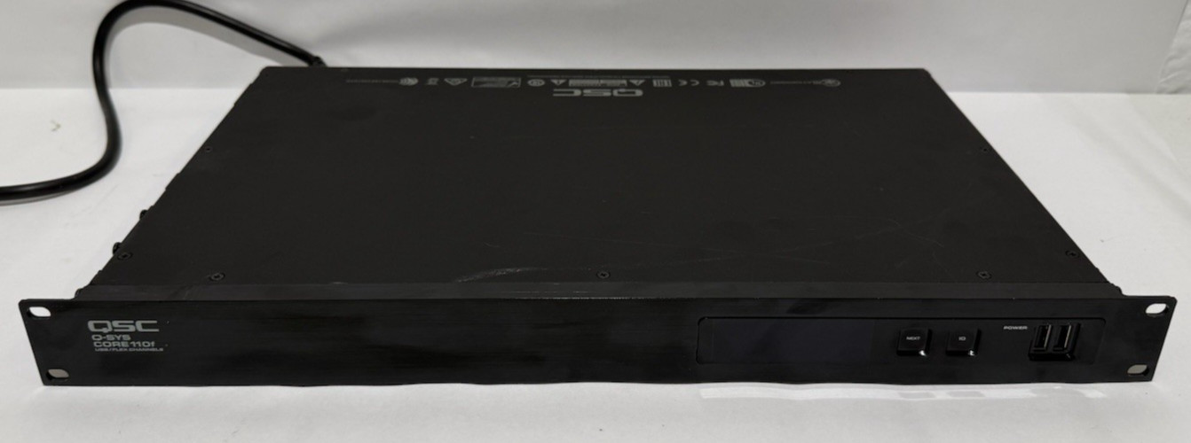 QSC Q-SYS Core 110F USB/Flex Channels Digital Audio Processor  *READ DESCRIPTION