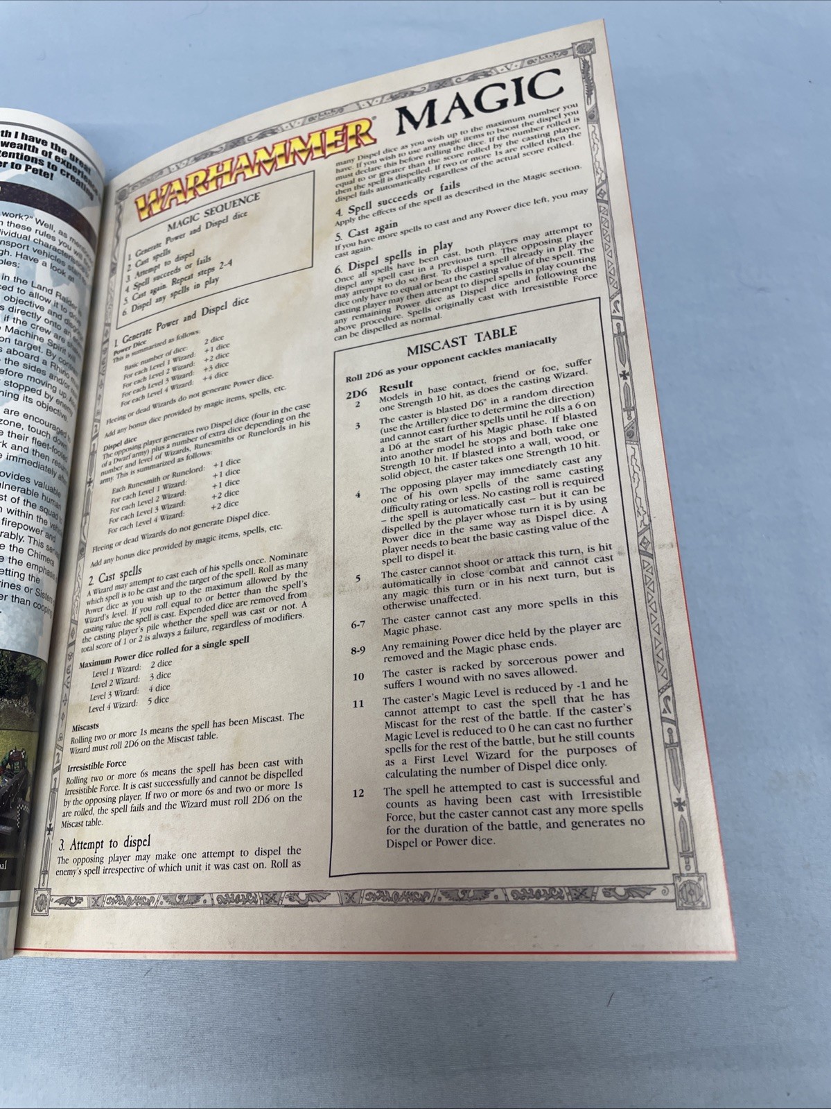 Warhammer Games Workshop White Dwarf Magazine 252 With WH Playsheet Attached