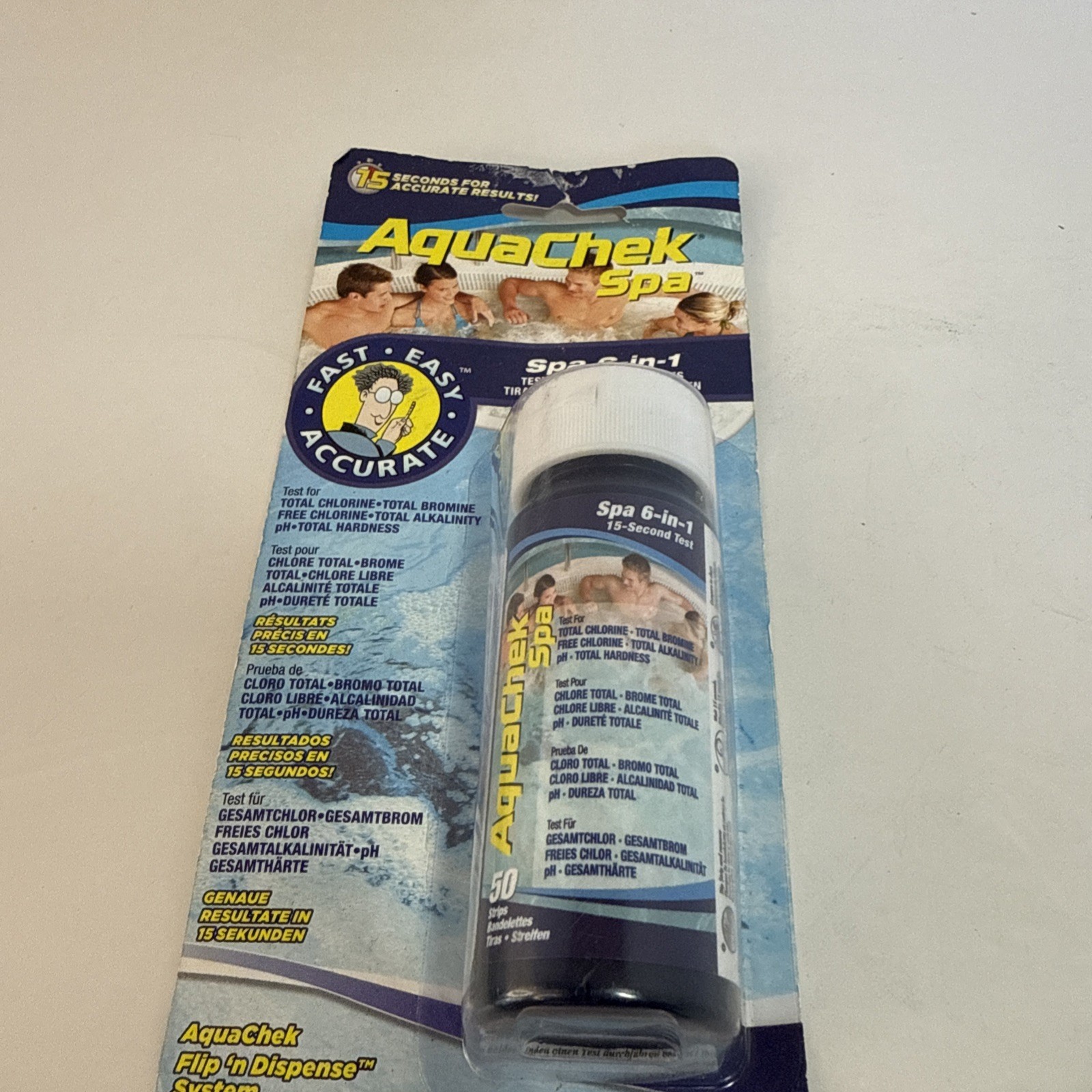 AquaChek 552244 6-in-1 Test Strips for Spas and Hot Tubs