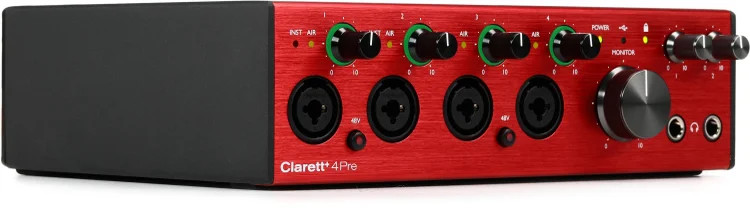 Focusrite Clarett+ 4Pre USB-C Audio Interface