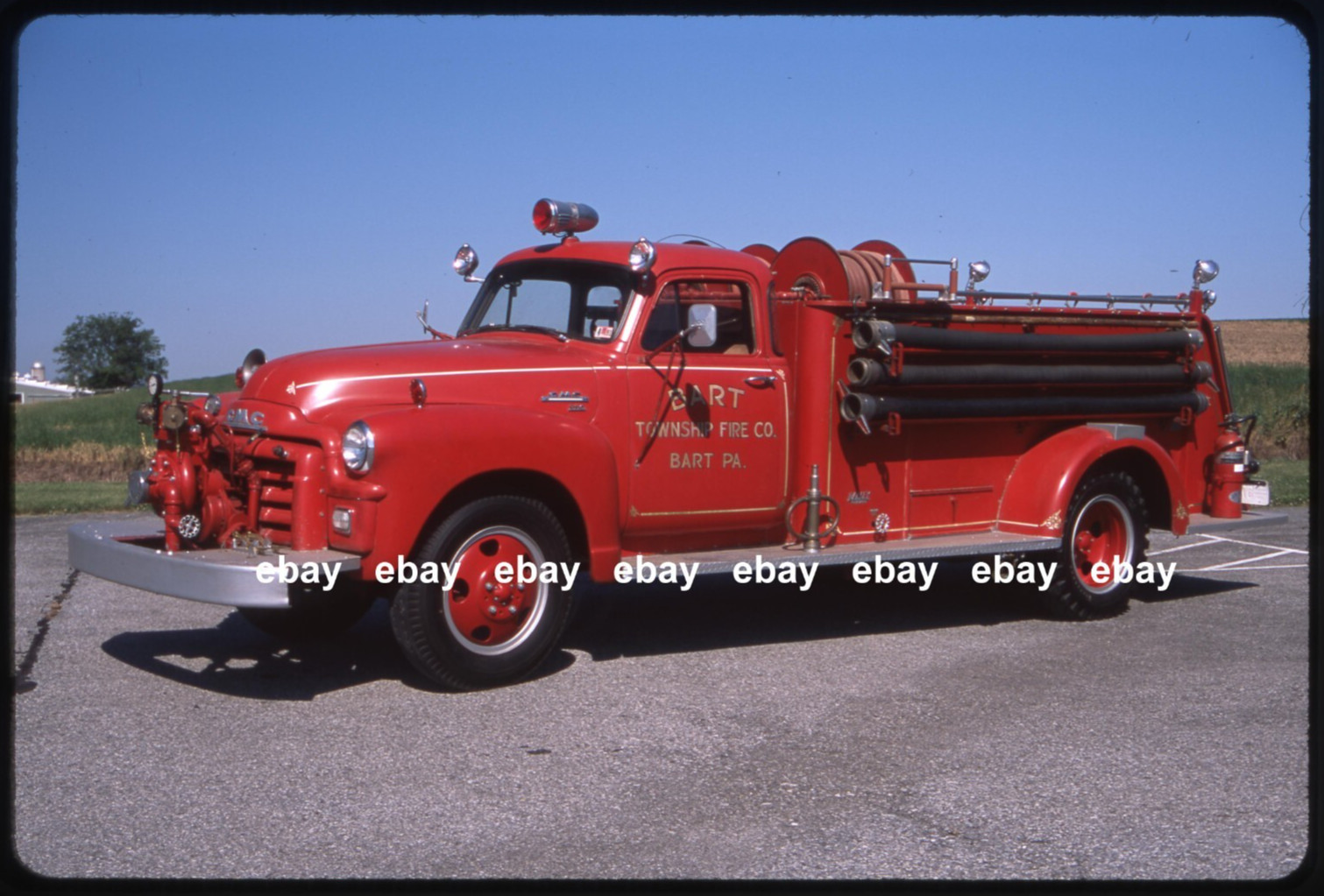 Bart Twp PA 1954 GMC Darley pumper Fire Apparatus Slide.