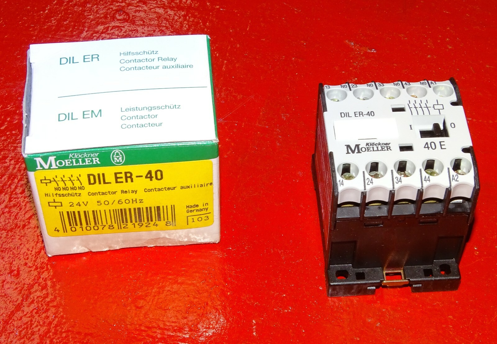 Klockner Moeller Relay, DIL ER-40, New in box, mini contactor, DILER-40, Germany
