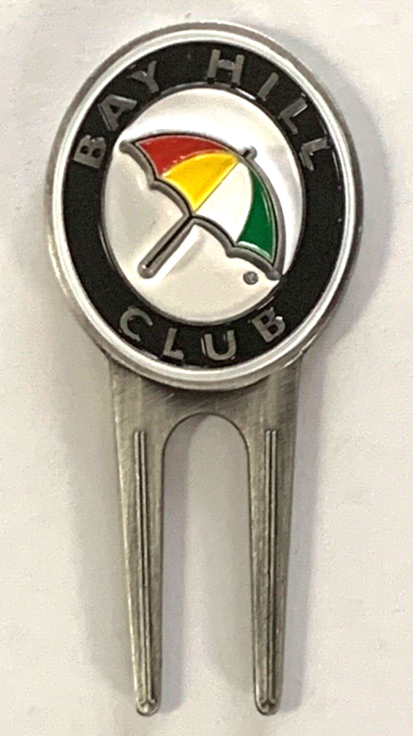 ARNOLD PALMER  BAY HILL CLUB  UMBRELLA  MAGNETIC  GOLF BALL MARKER & DIVOT TOOL
