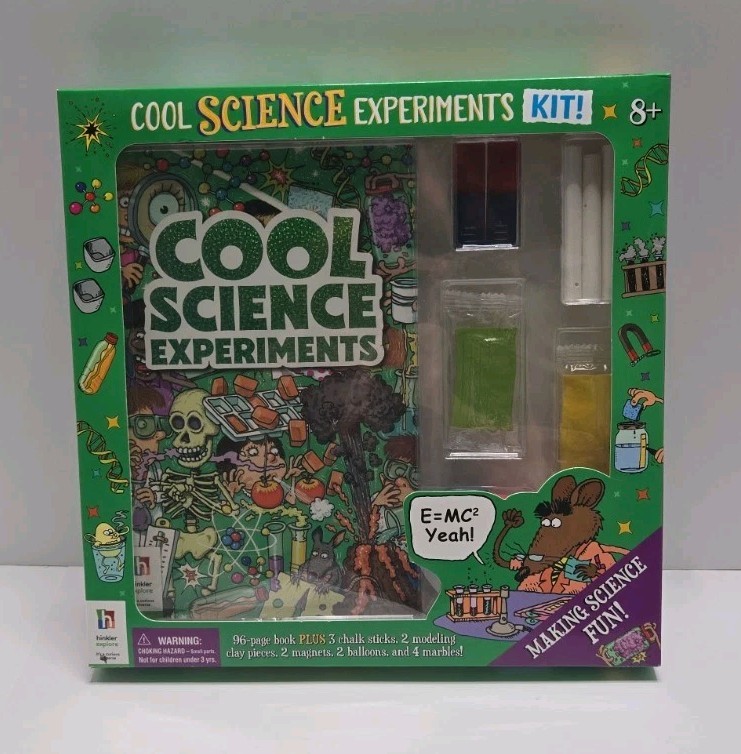 Cool Science Experiments Kit For Kids Ages 3+ Hinkler Explore Brand New