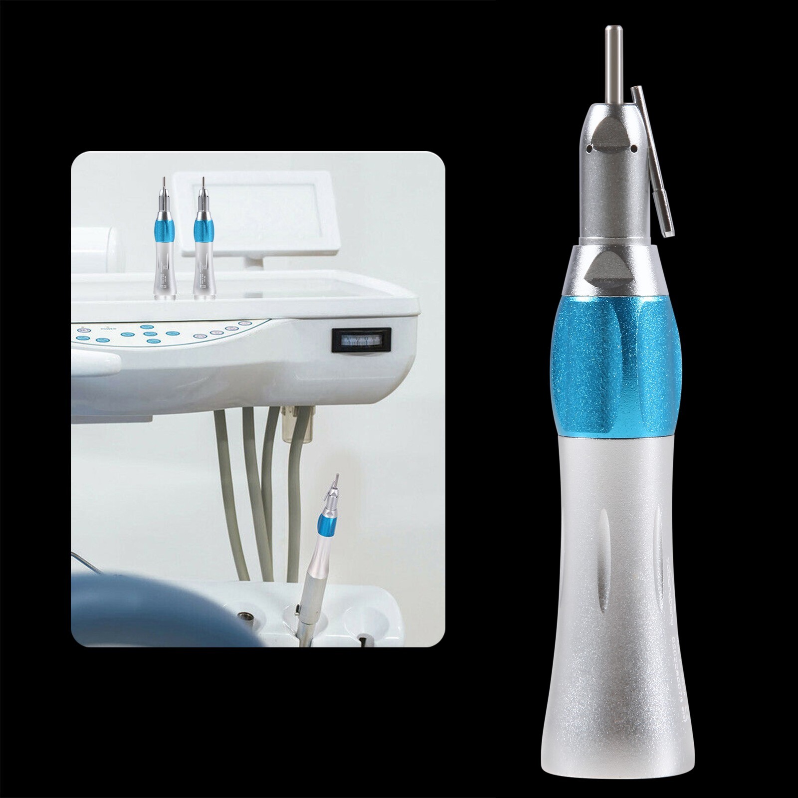 Surgical Dental Straight Handpiece 1:1 NoseCone External Irrigation Low Speed OR